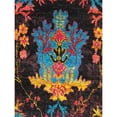 thumbnail image 2 of Pasargad Home Ikat 79" x 95" Sari Silk Fabric Area Rug in Multi-Color, 2 of 3