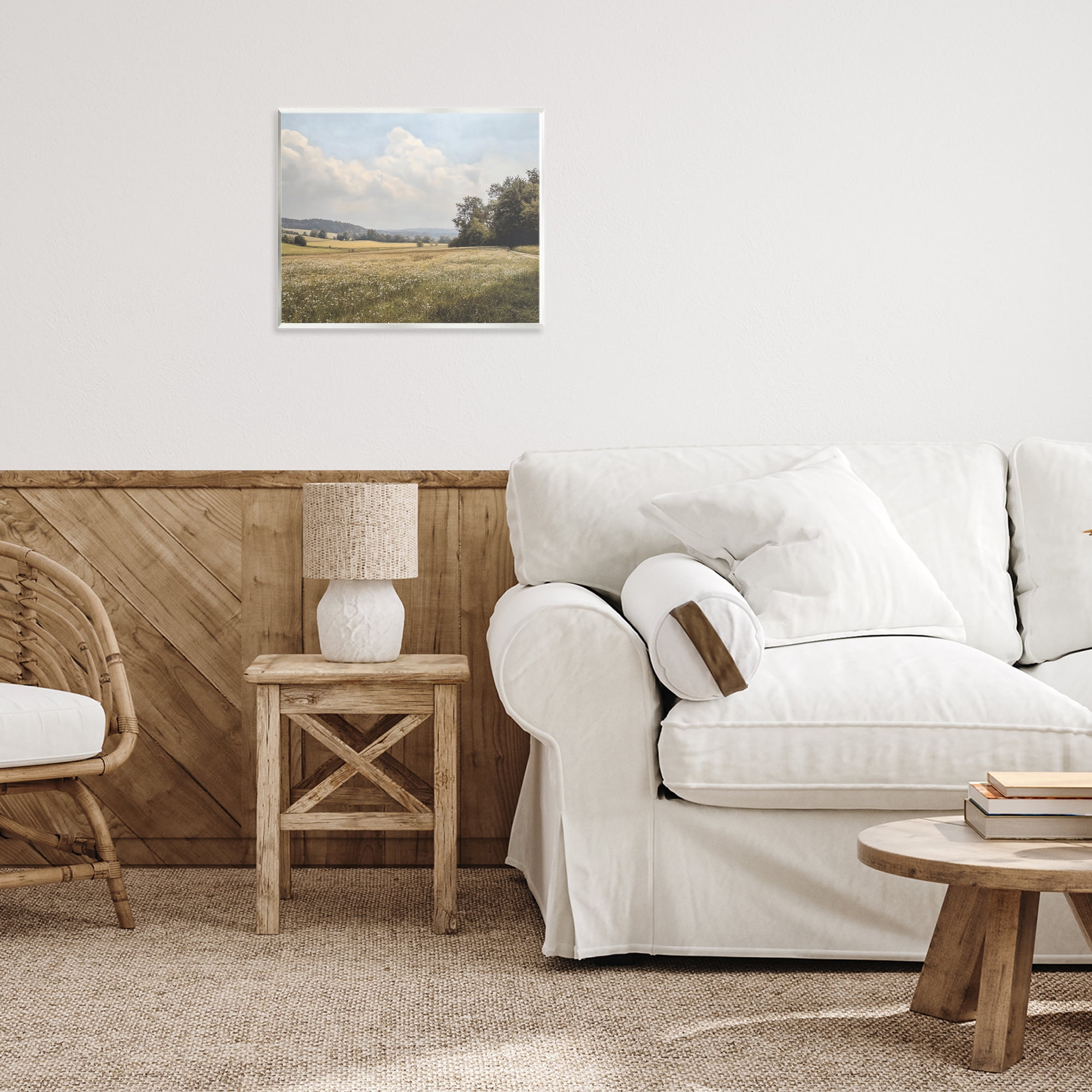 Stupell Industries Summer Landscape Cloudy Meadow Wall Plaque Art, design by Franklyn Gregory
