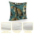 thumbnail image 4 of Fenyluxe Leopard Printed Throw Pillow Cover with Tassels Super Soft  Animal Pattern Decorative Square Cushion Case Pillowcase White, 4 of 5