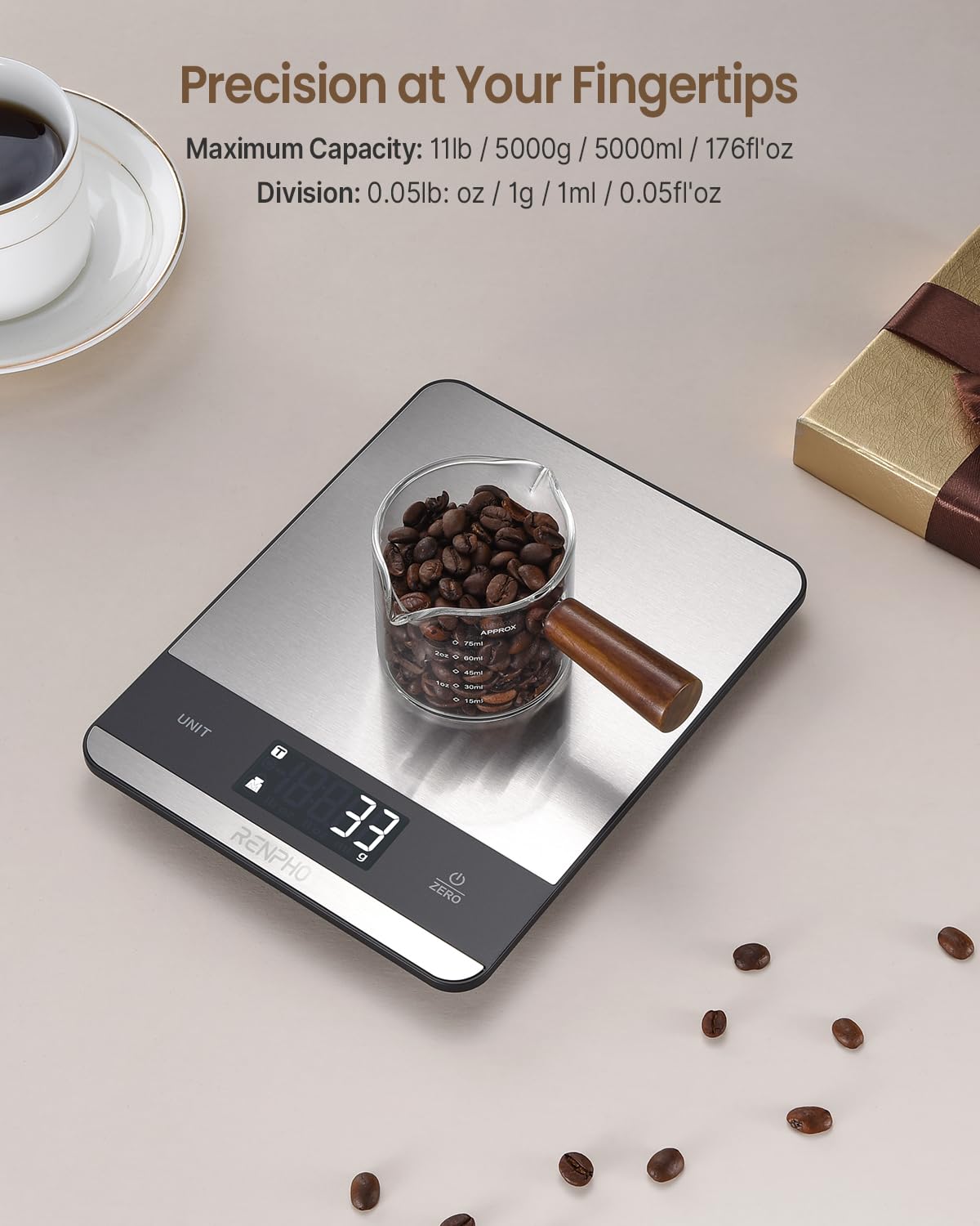 RENPHO Digital Kitchen Food Scale with 7 Measuring Units photo 6