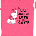 thumbnail image 4 of Inktastic Mimi Loves Me Lots and Lots- Cute Elephant Boys or Girls Baby Bodysuit, 4 of 5