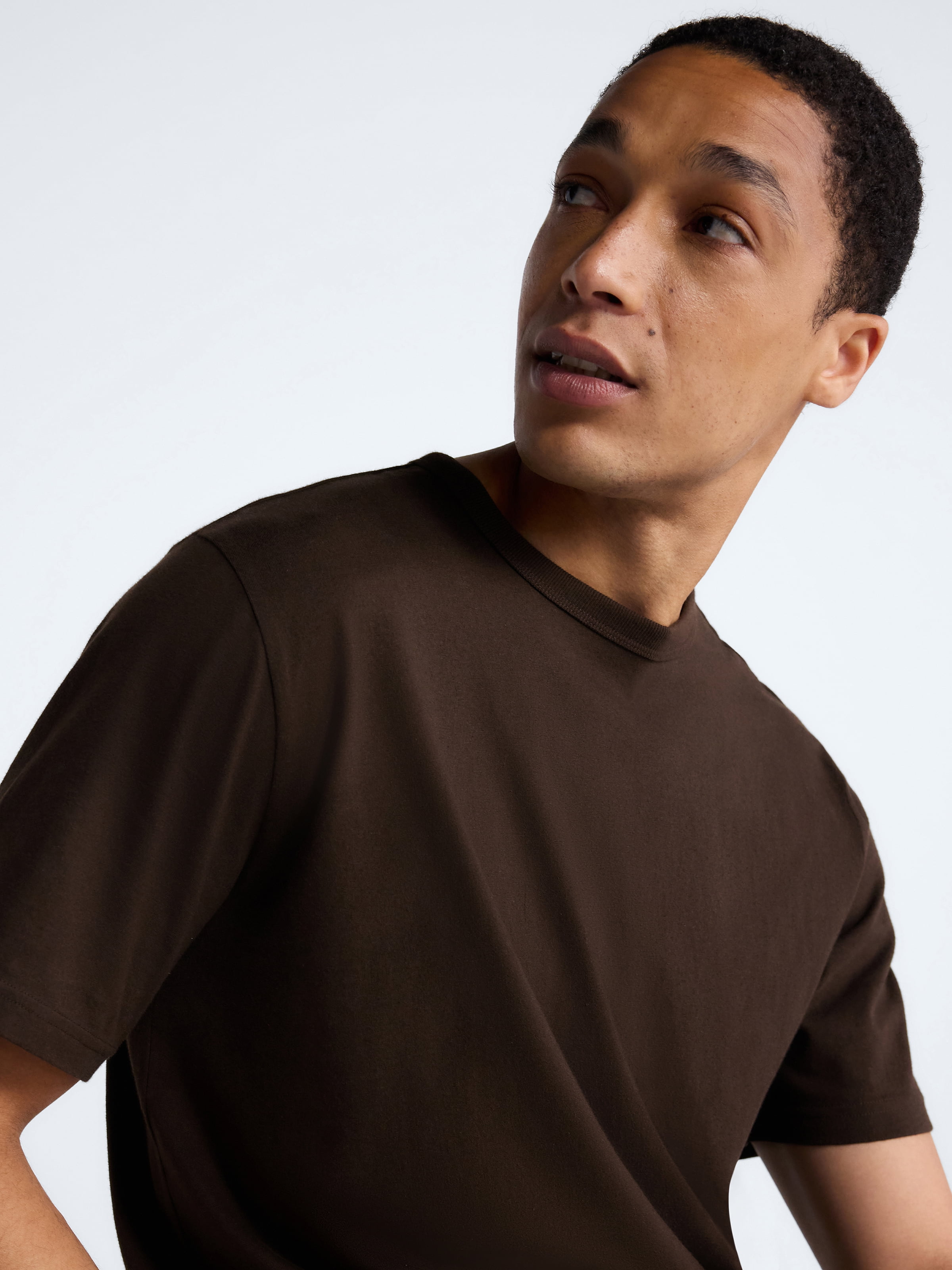 Free Assembly Men's Everyday Cotton Tee with Short Sleeves, Sizes S-XXXL