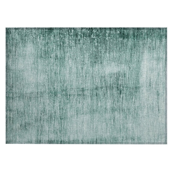 Dalyn Rugs Machine Washable Indoor/Outdoor Chantille Teal 1'8" x 2'6" Rug