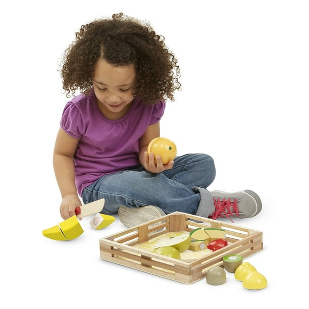 Melissa Doug Wooden Cutting Fruit Walmart