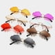 thumbnail image 4 of Gafas de sol de moda con forma de nube, borlas, lentes tintadas, UV400, gafas de sol Rave champán, 4 of 4