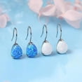 thumbnail image 6 of Limerencia Hypoallergenic Titanium Jewelry Water Drops Cubic Zirconia/Opal Earrings for Sensitive Ears Women, 6 of 6
