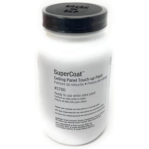 Replacement for Armstrong Supercoat 5760 Ceiling Tile Acoustic Panels Touch Up Paint White Latex 8 Oz.