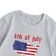 thumbnail image 3 of Gibobby Camisa De Invierno Camiseta de manga corta con estampado de letras del Día de la independencia de verano para niños pequeños y niñas(Gris, 2-3 Años), 3 of 5