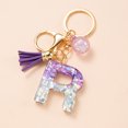 thumbnail image 4 of LYMAYTER Cute Pink Tassel Mug Accessory Initial Letter Charm Keychain - with Tassel, Heart - shaped Sequins, 4 of 7