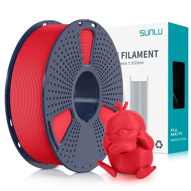 Filamento para impresora 3D SUNLU PLA mate de 1,75 mm, 1 kg