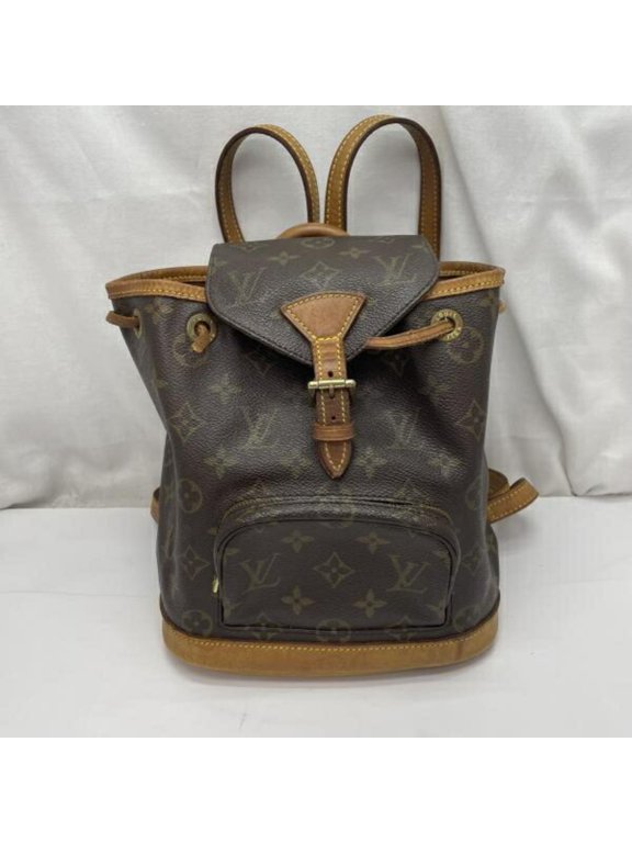 Pre-Owned LOUIS VUITTON Montsouris PM Backpack SP0967 Brown Louis Vuitton