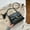 black, variant on French Retro Women's Bag 2025 New Versatile High-Quality Texture Single Shoulder Crossbody Small Square Bag