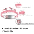 thumbnail image 4 of Pulsera de Alerta Médica JF.JEWELRY para Diabetes Tipo 1 Rosa, 4 of 7