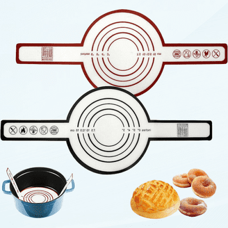Silicone Bread Sling For Dutch Oven - Non-Stick, Heat Resistant Baking Mat With Long Handles For Sourdough Transfer (Fits Oval & Round Pots)