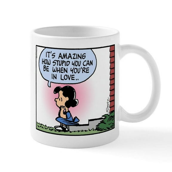 CafePress - Stupid In Love - 11 oz Ceramic Mug - Novelty Coffee Tea Cup