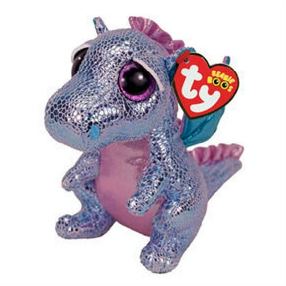 New TY Beanie Boos - HOLLY the Dragon (Glitter Eyes) Small 6" Plush