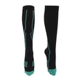 thumbnail image 1 of Calcetines de ciclismo Unique Bargains con absorción de impactos y antideslizantes, calcetines de bicicleta al aire libre, negro y verde, tamaño M, neutro y universal, 1 par, 1 of 7