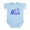 Sky Blue, variant on CafePress - Max Infant Bodysuit - Baby Light Bodysuit, Size Newborn - 24 Months