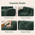 thumbnail image 6 of 80.3'' Plush Comfy Cloud Couch in Velvet Fabric, Boneless Couch Loveseat for Small Spaces, Green, 6 of 11