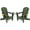 Avocado, variant on SERWALL Outdoor Adirondack Chair Set of 2 with Cup Holders,Foldable,Silver Gray