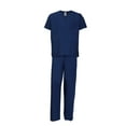 thumbnail image 2 of Unisex Nurse Reversible Scrubs Top Pants Set Workwear Professionals Healthcare Medical Uniform XS-3XL, 2 of 5