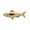 Gold Plated, variant on American Shad Pin, F027, Pewter, 2”, Alosa sapidissima, Lapel Pin, Hat, Pins, Brooch, Brooches, Jewelry, Gift, 100% Handmade in the USA, 200 Fish Designs Available