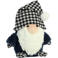 thumbnail image 2 of Aurora - Medium Black Holiday - 10" Vonwiley Gnome Navy - Festive Stuffed Animal, 2 of 6