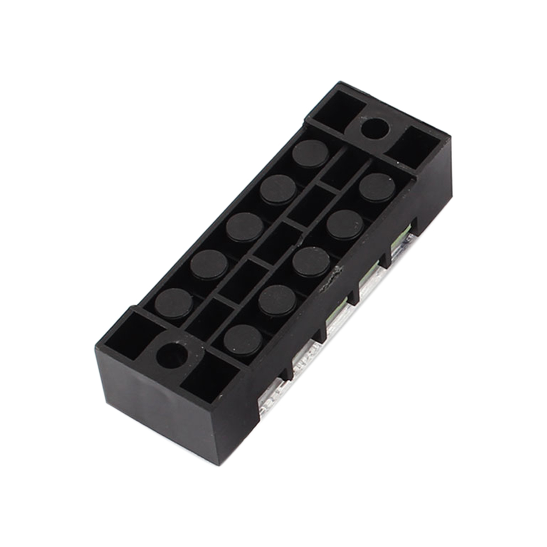 2pcs 600V 15A 5P Dual Row Electric Barrier Terminal Block Cable Connector Bar - image 3 of 4