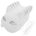 thumbnail image 1 of Miangastore Cat Face Mask White 5Pcs 6.9Inx6.7Inx3.9In, 1 of 8