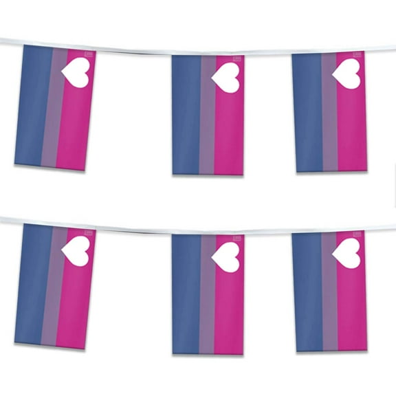 AGAS Biromantic Asexual Pride Streamers: 60 Ft long, 5 Mil Plastic. Gay Pride Decorations with String.
