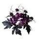thumbnail image 4 of Corona de velas en forma de anillo,Corona de velas de Halloween para mesa,Anillo de vela con flores artificiales reutilizable,Suministros para fiestas de decoración de Halloween,Durabilidad, 4 of 8