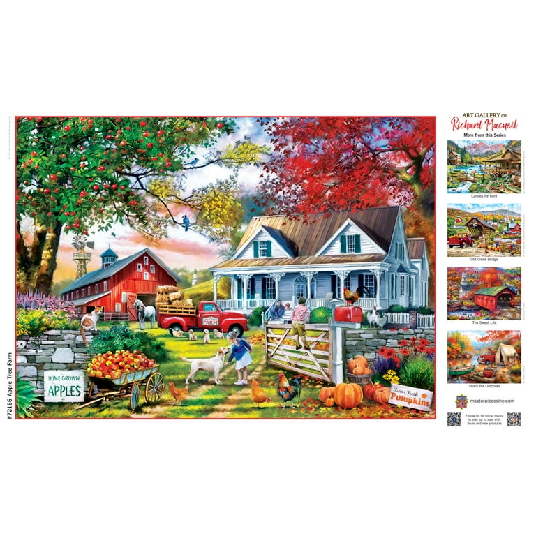 MasterPieces 1000 Piece Jigsaw Puzzle - Apple Tree Farm - 19.25
