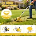 thumbnail image 3 of CATGOOD 21V Weed Eater Cordless, 4AH Electric Weed Wacker with 2 Batteries, 3-in-1 Lawn Edger with Auto Line Feed, Foldable String Trimmer with Fast Charger, Yellow, 3 of 11