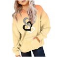 thumbnail image 2 of SGFCWSX Girls Oversized Heart Print Hoodie, Teens Gradient with Pocket Pullover Soft Comfortable Sweatshirt for Daily Casual Wear Orange Size 13-14 Years, 2 of 6