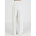 thumbnail image 4 of Wide Leg Elastic Waist Viscose Pants Ecru, 4 of 5