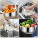 thumbnail image 2 of Stainless Steel Rice Strainer Rice Cleaning Strainer Rice Washing Sifter Kitchen Fruits Washing Basket, 2 of 3