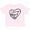 AD-Pink, variant on Inktastic I Love My Mom and Dad in Black Chalk Heart Boys or Girls Baby T-Shirt