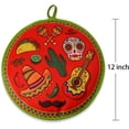 thumbnail image 4 of 12" Insulated Tortilla Warmer Pouch - Microwave Safe Fabric Keeper for Tacos, Pizza & Bread - Stays Warm Up to 1 Hour (Corn/Flour Tortillas), 4 of 7