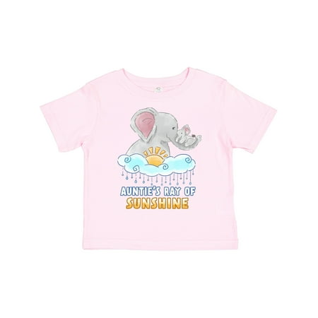 

Inktastic Auntie s Ray of Sunshine Cute Elephants Rainclouds and Sun Gift Toddler Boy or Toddler Girl T-Shirt