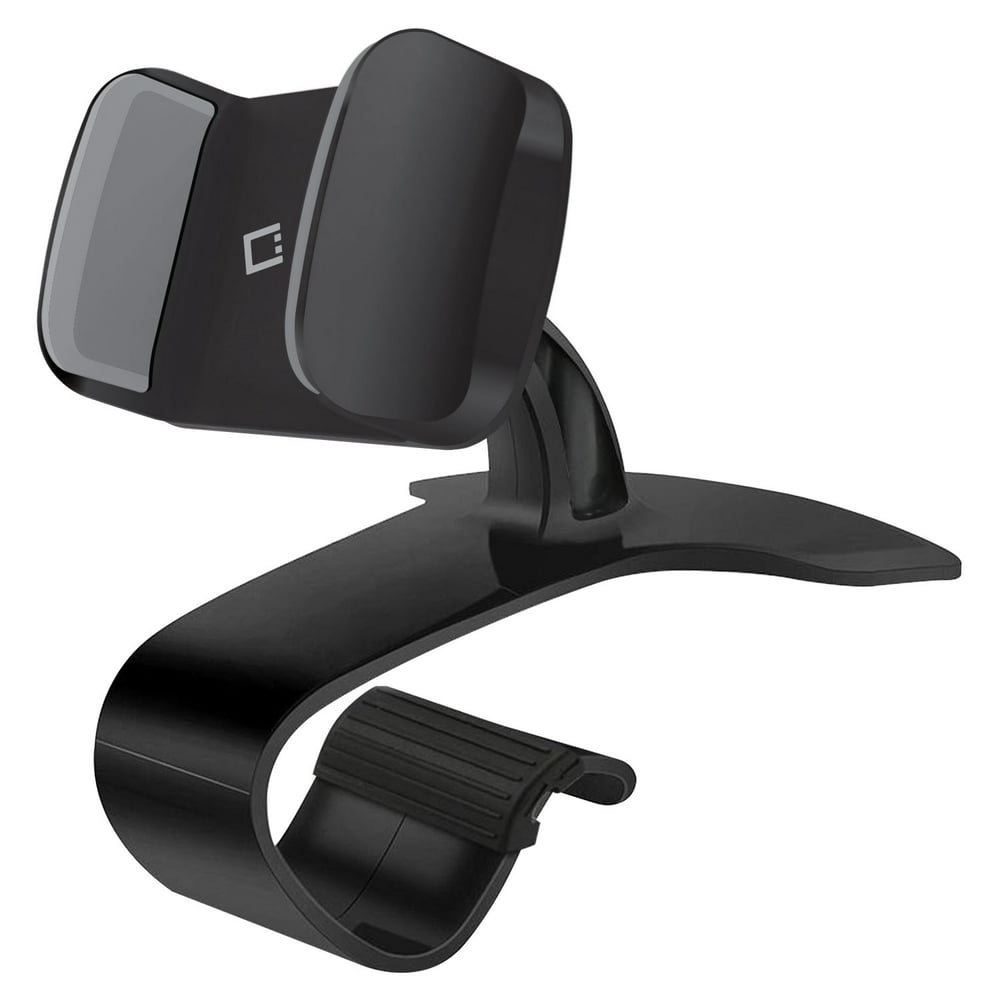 Dashboard Clip Phone Holder, Clip Mount with NonSlip Clamp and 360 Degree Rotation for Apple