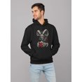 thumbnail image 2 of Krampus Coffee Horror Christmas Holiday Men's Hoodie, 2 of 4