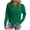 Green, variant on Samickarr Hoodies for Women Fall Trendy Long Sleeve Button Up Round Neck Textured Lightweight Pullover Hooded Sweatshirt Solid Color Casual Loose Tops