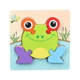 thumbnail image 2 of Xihbxyly Rompecabezas de Animales 3D, Colores y Formas Brillantes, Herramienta Educativa, Material de Madera Seguro, Mejora La Motricidad Fina, Regalo Divertido para Niños Pequeños, Tamaño 15 X 15 Cm, 2 of 3