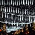 thumbnail image 2 of Guirnalda de luces LED de lluvia de meteoritos de 30/50 cm, decoración navideña para exteriores, bodas, calles y jardines, 32/24/12 tubos, 2 of 5