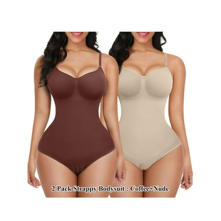 

DYMADE Womens Button Tummy Control One-Piece Bodysuit Corset Bust Push Up Bondage Full Slip Underwear