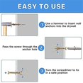 thumbnail image 5 of Drywall Self-drilling Anchors With Screws,hollow-wall Anchor Kit With Screws,suitable For Wall Insu, 5 of 5