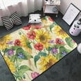 thumbnail image 3 of Sunflower Cornflower Poppy Shaggy Area Rug, Rugs for Living Room Bedroom Non Slip Door Mat Indoor Carpet Machine Washable Nursery Home Decor Floor Mats for Entryway 60x39in-#, 3 of 5