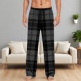 thumbnail image 2 of Mens Christmas Buffalo Plaid Pajama Pants Tall Pajama Pants For Couples,Christmas Valentines Birthday Pajama Bottoms, 2 of 4