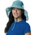 thumbnail image 3 of Outdoor Sun Hats for Men Women UPF 50+ UV Protection Wide Brim Fishing Hat with Neck Flap Beach Hat Ponytail Hole, 3 of 3