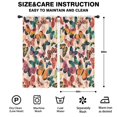 thumbnail image 2 of Blackout Kids Curtains,Beige Butterfly Colorful Pattern Childrens Insulated Curtains Set Of 2,Bedroom Essentials,Toddler Room Decor 42"x84", 2 of 5